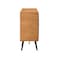 Armen Living Coco Rustic Oak Wood and Faux Leather Dresser LCCODRBAL - alternate 5